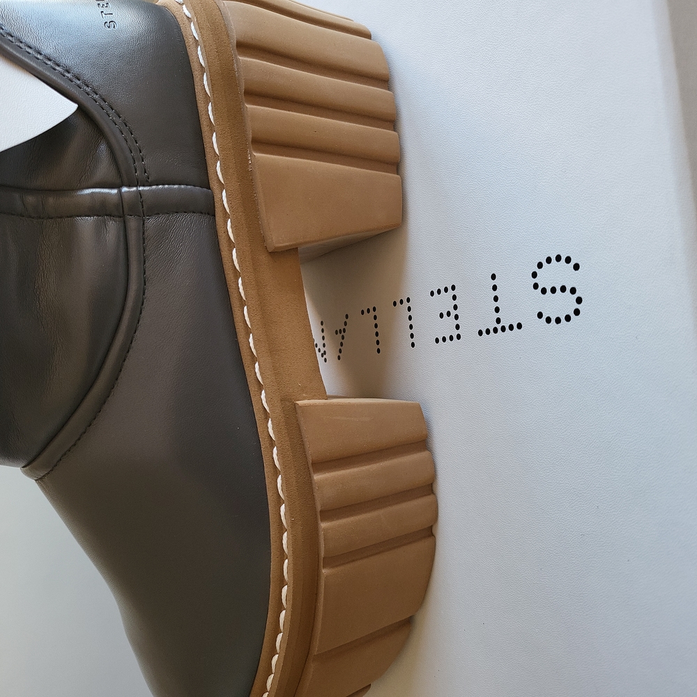 Stella McCartneyEmilie Matte Vegetarian Leather Boot..Color: LEAD.Sz: 10 nib - Picture 6 of 8